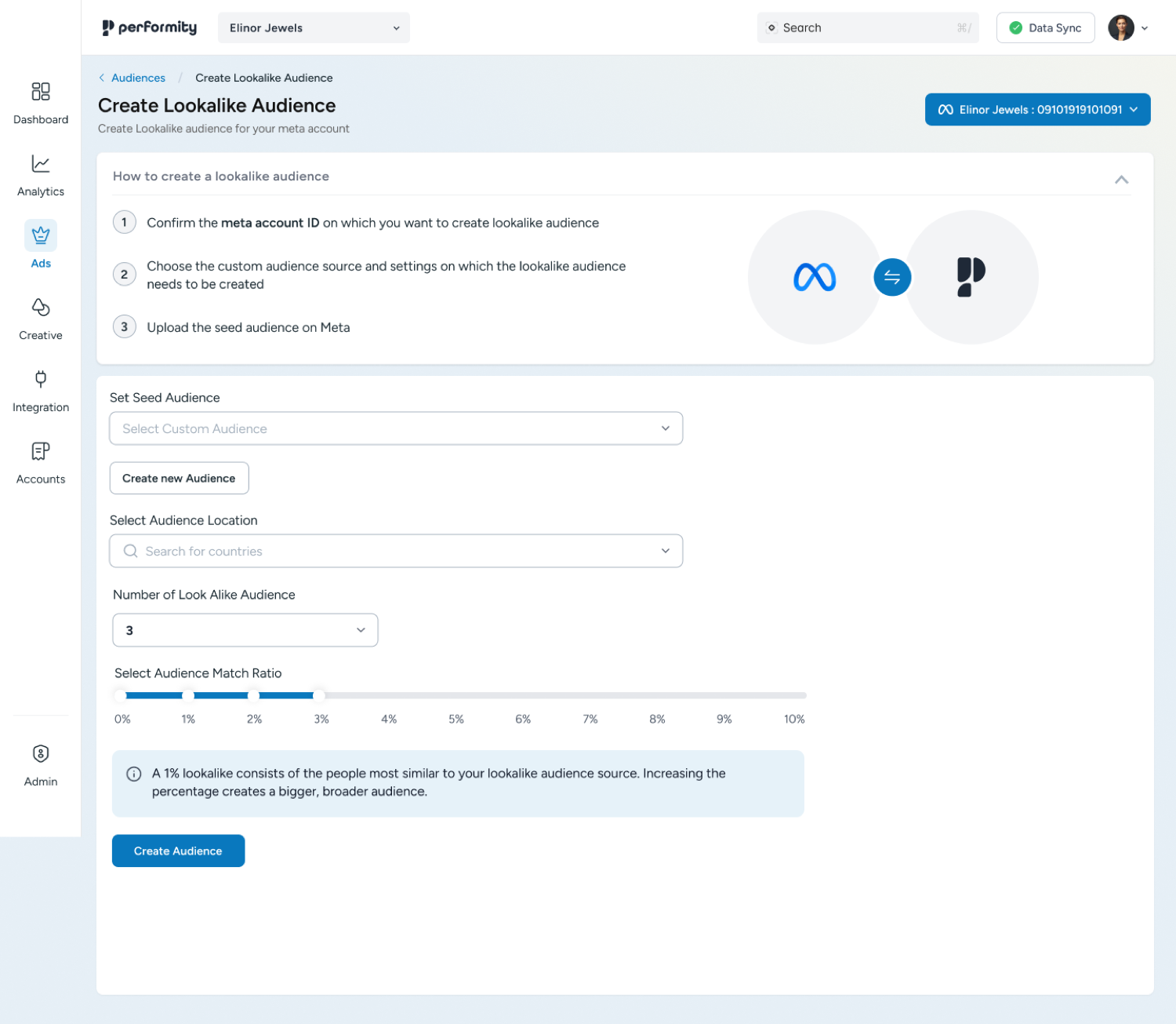 Create lookalike audience